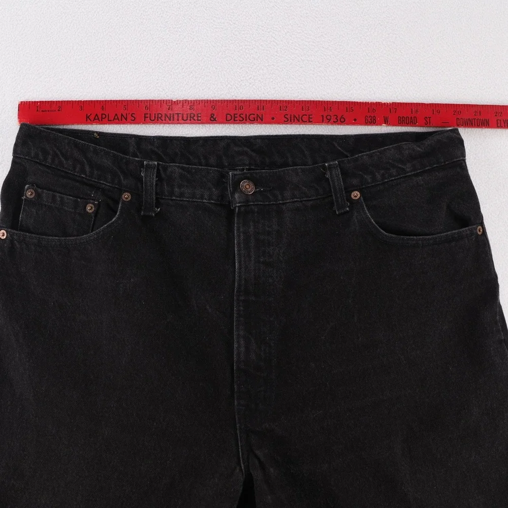 Levis‎ 550 Relaxed Fit Tapered Black Jeans Mens 42x32 (41x32) USA Vintage 1992